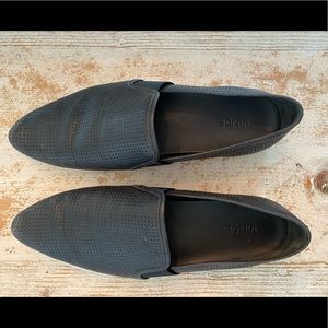 Vince Pointed Toe Perforated Leather Sneaker 10